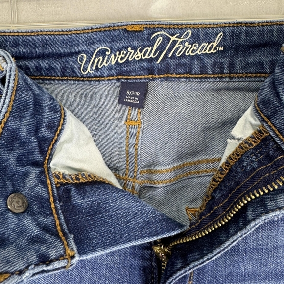 Universal Thread High Rise Skinny Distressed Womens Blue Jeans Size 8/29R - Picture 11 of 16